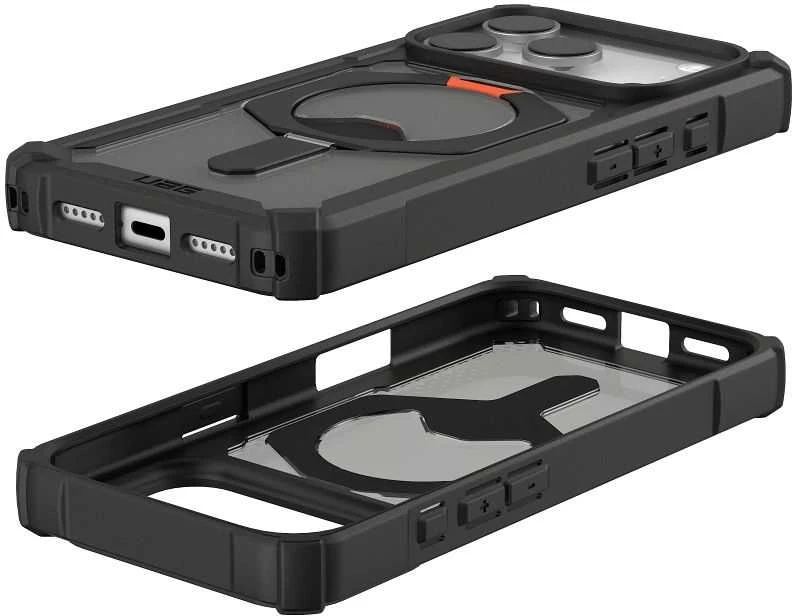 Dėklas Urban Armor Gear UAG Plasma XTE MagSafe Case for iPhone 17 Pro - Juodas and Oranžinis