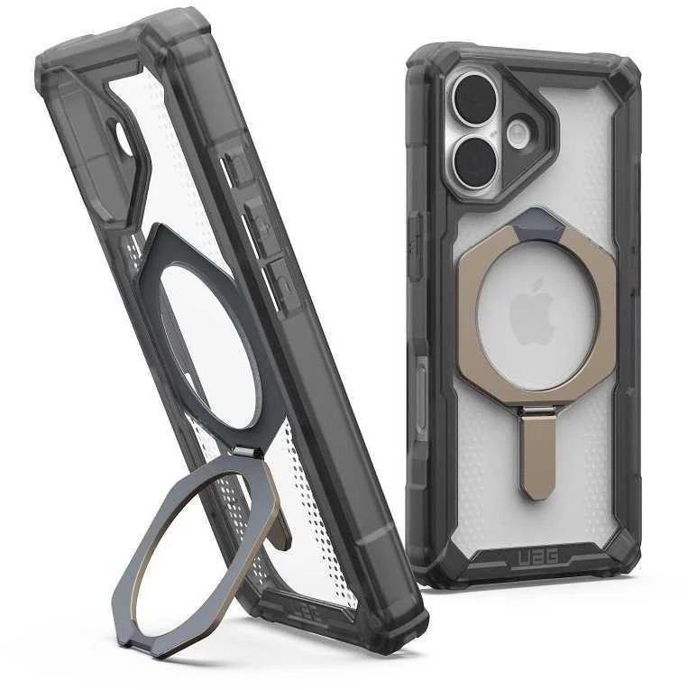 UAG Urban Armor Gear dėklas PLASMA XTE, suderinamas su „MagSafe“, skirtas IPHONE 17, pelenų / titano spalvos