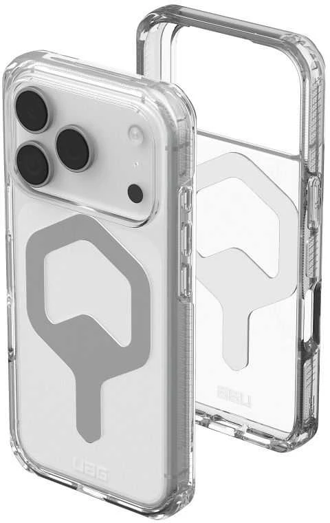 Urban Armor Gear UAG Plyo MagSafe dėklas, skirtas iPhone 17 Pro – skaidriai pilkas