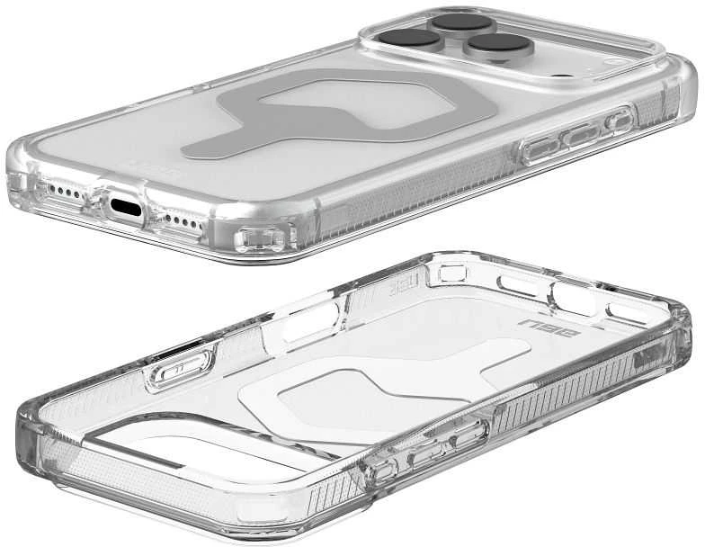 Urban Armor Gear UAG Plyo MagSafe dėklas, skirtas iPhone 17 Pro – skaidriai pilkas