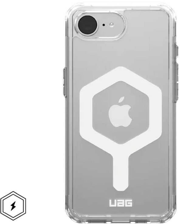 UAG Urban Armor Gear dėklas PLYO suderinamas su MagSafe, skirtas IPHONE 16e ice/baltas