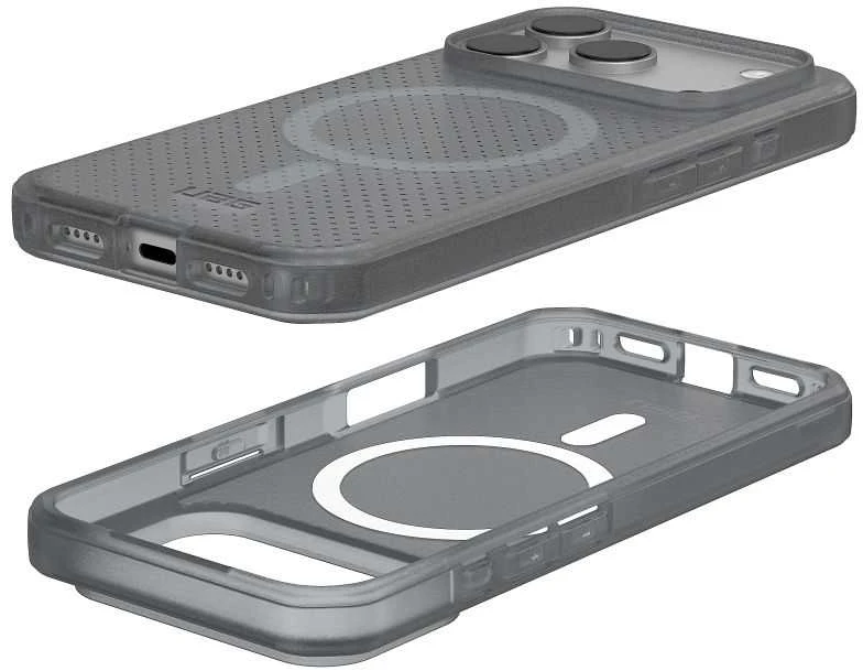 Urban Armor Gear UAG „Dot MagSafe“ dėklas, skirtas „iPhone 17 Pro“ – pilkas