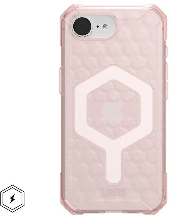 UAG Urban Armor Gear dėklas ESSENTIAL ARMOR suderinamas su MagSafe, skirtas IPHONE 16e rose