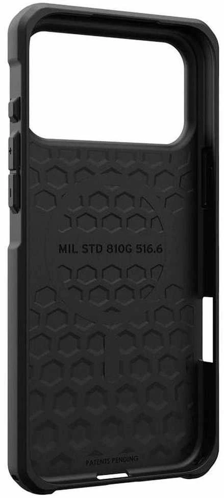 UAG Urban Armor Gear dėklas METROPOLIS LT, suderinamas su „MagSafe“, skirtas IPHONE 17 Pro Max, iš kevlaro ir malardo medžiagos.