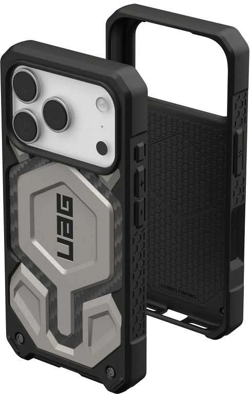 Urban Armor Gear UAG „Monarch Pro MagSafe“ dėklas, skirtas „iPhone 17 Pro“ – titano spalvos