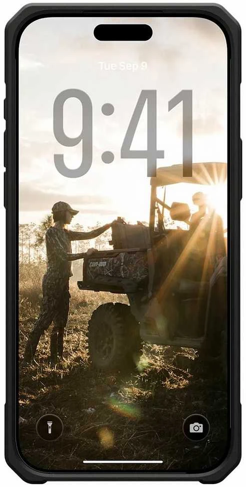 Urban Armor Gear UAG „Monarch Pro MagSafe“ dėklas, skirtas „iPhone 17 Pro Max“ – titano spalvos