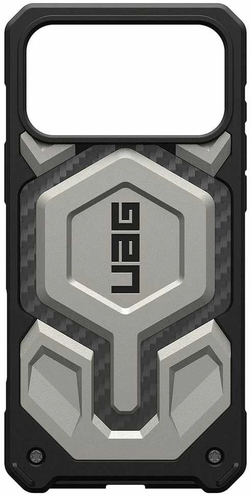 Urban Armor Gear UAG „Monarch Pro MagSafe“ dėklas, skirtas „iPhone 17 Pro Max“ – titano spalvos