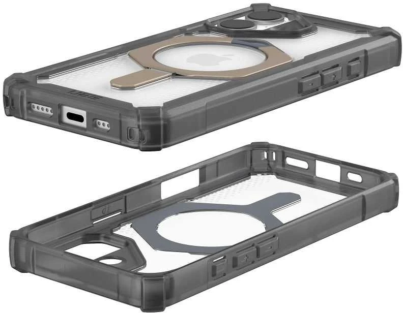 UAG Urban Armor Gear dėklas PLASMA XTE, suderinamas su „MagSafe“, skirtas IPHONE 17, pelenų / titano spalvos