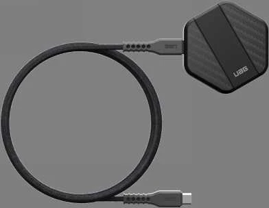 Urban Armor Gear UAG belaidis įkroviklis 15 W su stovu, suderinamas su „MagSafe“ (juodas)