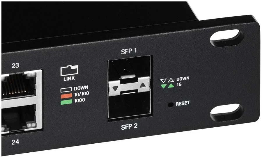 Šakotuvas Ubiquiti | Switch | ES-24-250W | Internetu valdomas | Montuojamas į stelažą | Gigabit Ethernet (vario) jungtys: 24 | SFP jungtys: 2