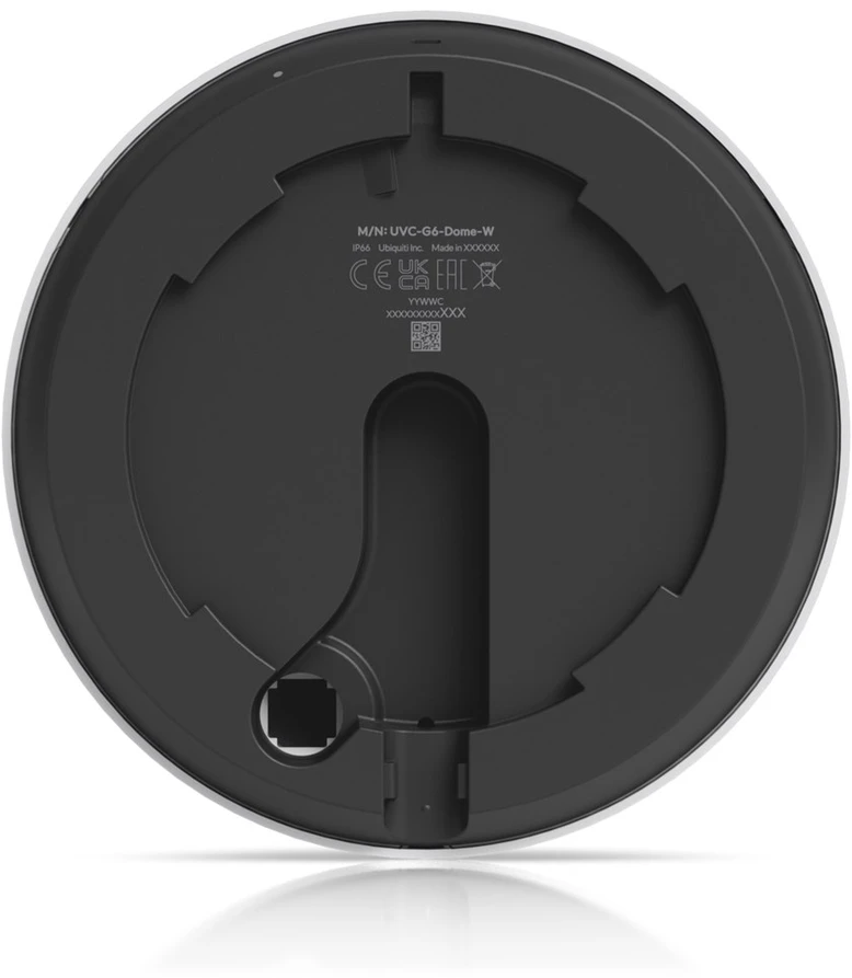Ubiquiti G6 Dome IP apsaugos kamera, skirta vidaus ir lauko sąlygoms, 3840 x 2160 pikselių, skirta luboms/sienoms.