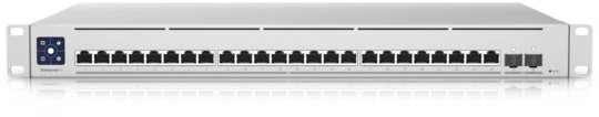 Ubiquiti | Unifi komutatorius | USW-EnterpriseXG-24 | Valdomas L3 | Montuojamas į lentyną | Gigabito Ethernet (varinis) jungčių kiekis: 24 | SFP+ jungčių kiekis: 2x 25G SFP | Maitinimo šaltinio tipas: vidinis