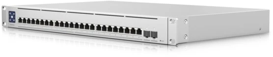 Ubiquiti | Unifi komutatorius | USW-EnterpriseXG-24 | Valdomas L3 | Montuojamas į lentyną | Gigabito Ethernet (varinis) jungčių kiekis: 24 | SFP+ jungčių kiekis: 2x 25G SFP | Maitinimo šaltinio tipas: vidinis