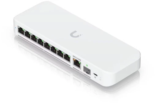 Ubiquiti UniFi Flex 2.5G Managed L2 2.5G Ethernet (100/1000/2500) Desktop/Wall-Mounting Baltas