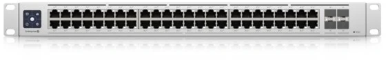 Šakotuvas Ubiquiti | Switch Enterprise 48 PoE | USW-Enterprise-48-PoE | Tvarkoma L3 | Montuojamas ant stovo | Gigabit Ethernet (vario) jungtys kiekis 48 (100MbE/1GbE/2.5GbE) | SFP+ jungtys kiekis 4 | PoE+ jungtys kiekis 48 | Maitinimo tipas AC/DC, vidinis, 100-240V, max 10A, 750W