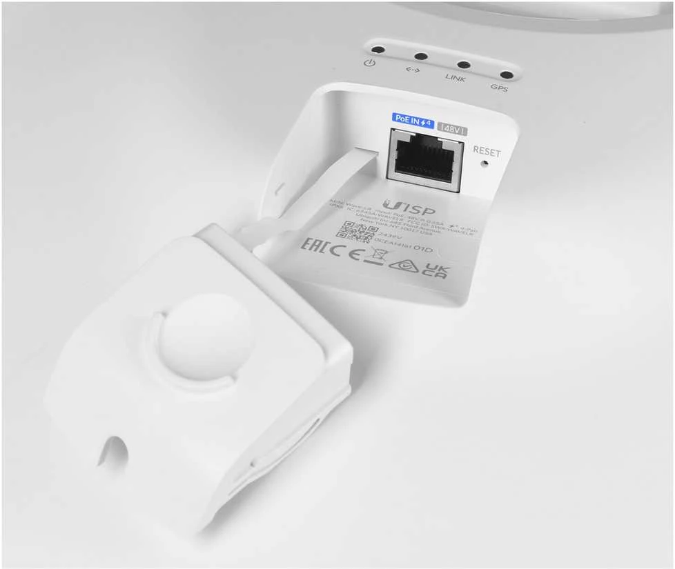 Maršrutizatorius UBIQUITI Wave-LR CPE UISP bangų ilgo nuotolio 60 GHz 2 Gbps 8 km RJ45 1000 Mb/s IPX6