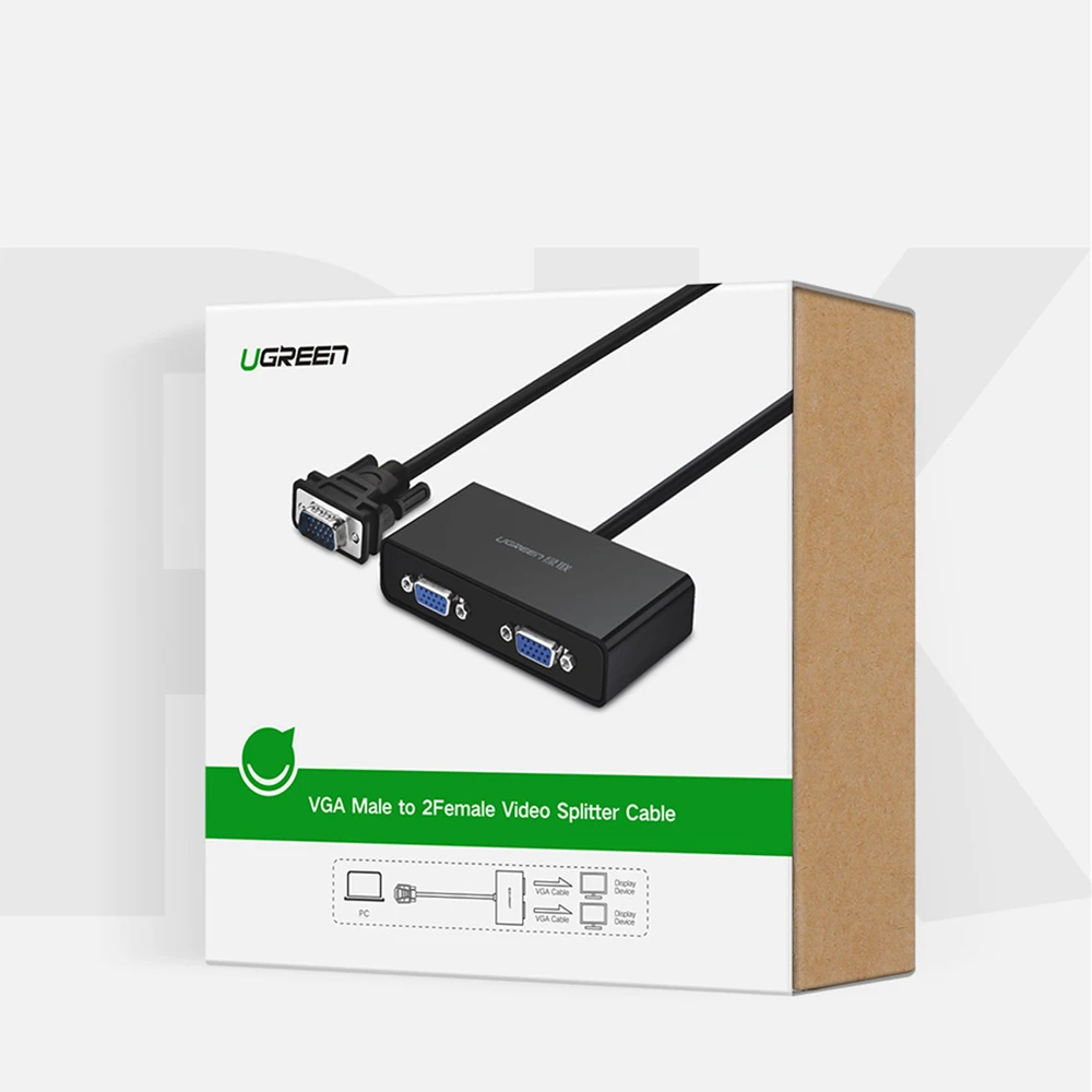 Vaizdo skirstytuvas UGREEN 40254 VGA - 2x VGA 1m