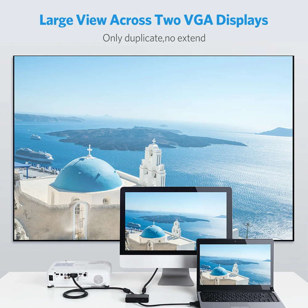 Vaizdo skirstytuvas UGREEN 40254 VGA - 2x VGA 1m