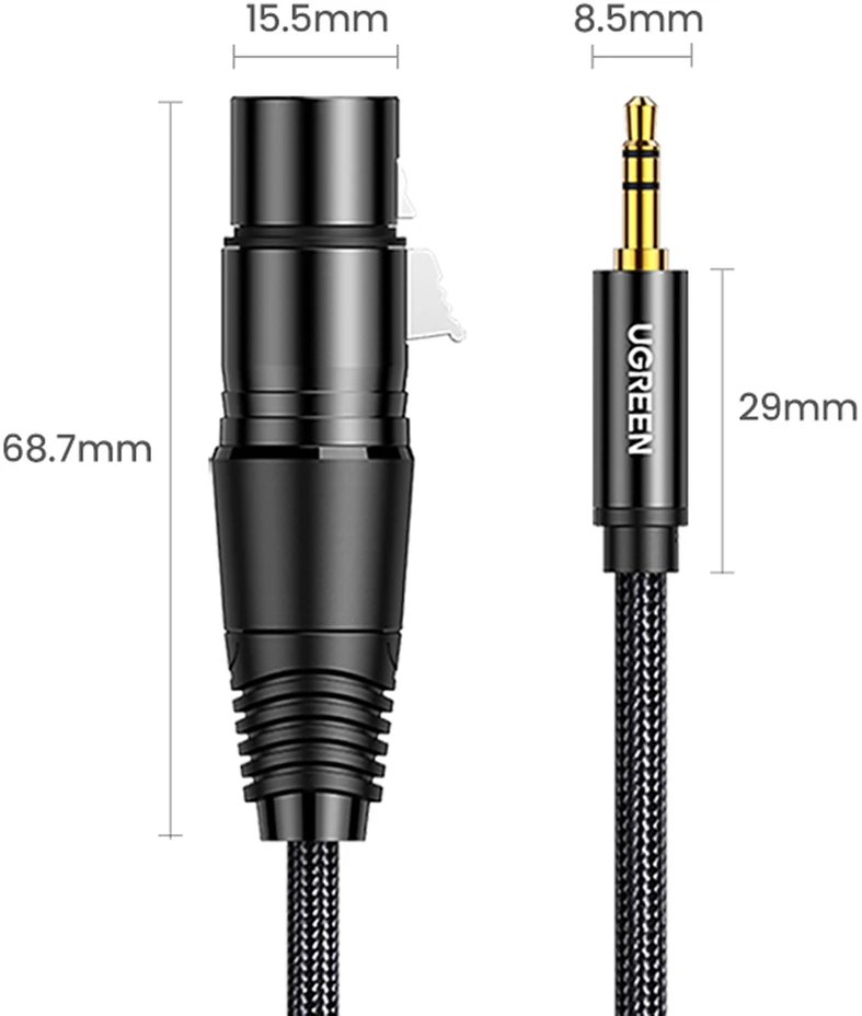 UGREEN AV182 XLR - 3.5mm AUX 1m