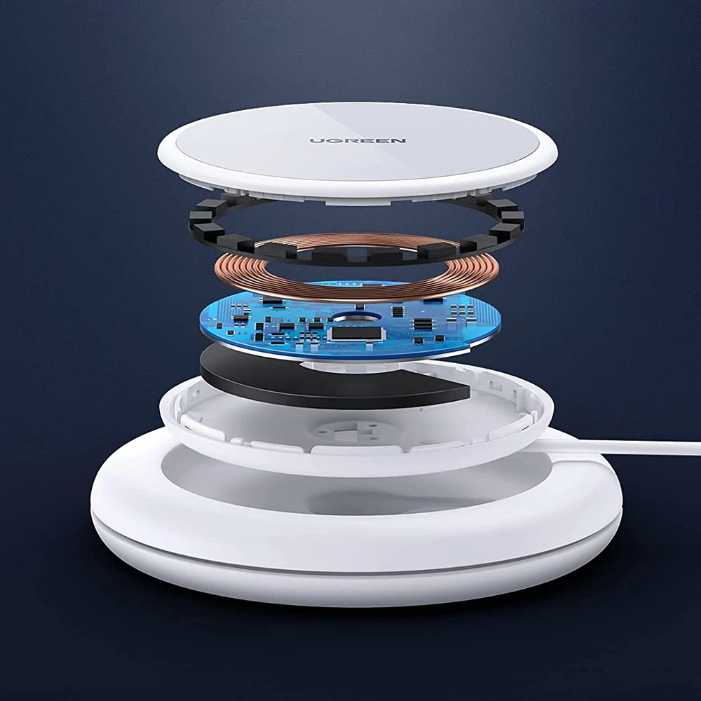 Įkroviklis be vandens UGREEN CD245, 15W (baltas)