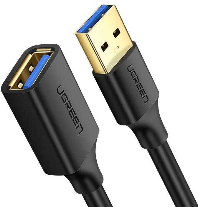 Prailgintas kabelis UGREEN USB 3.0 2m (juodas)