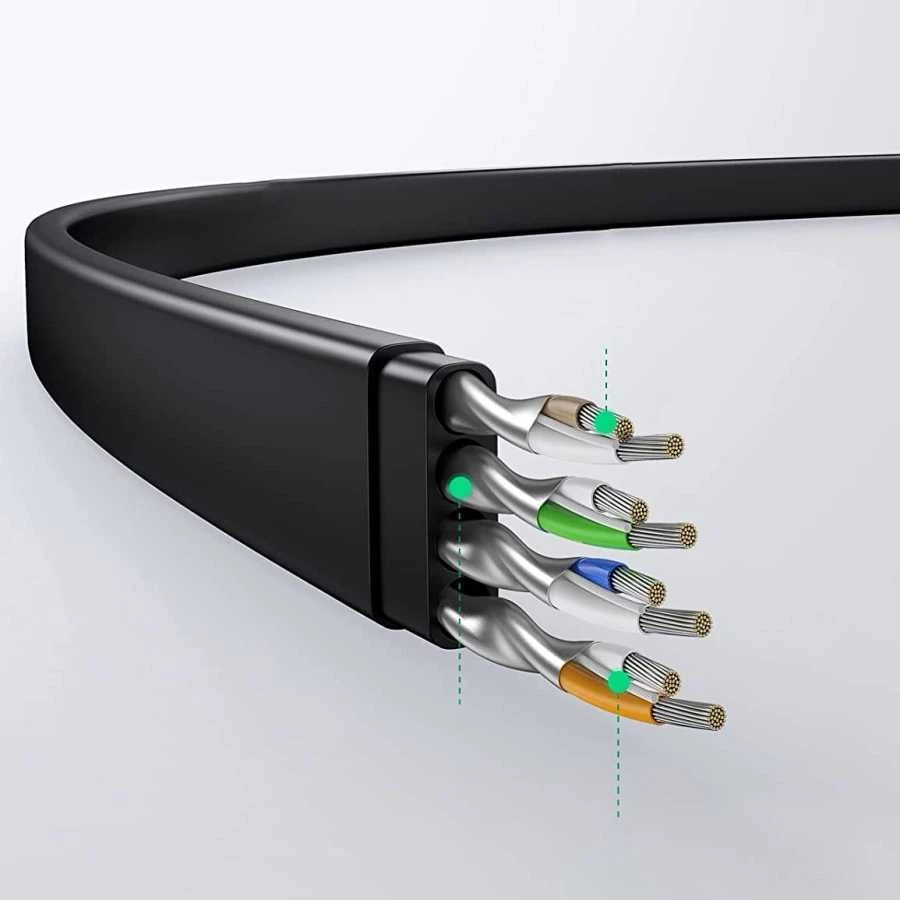 UGREEN Ethernet RJ45 Plokščias tinklo kabelis Cat.6 UTP 3m
