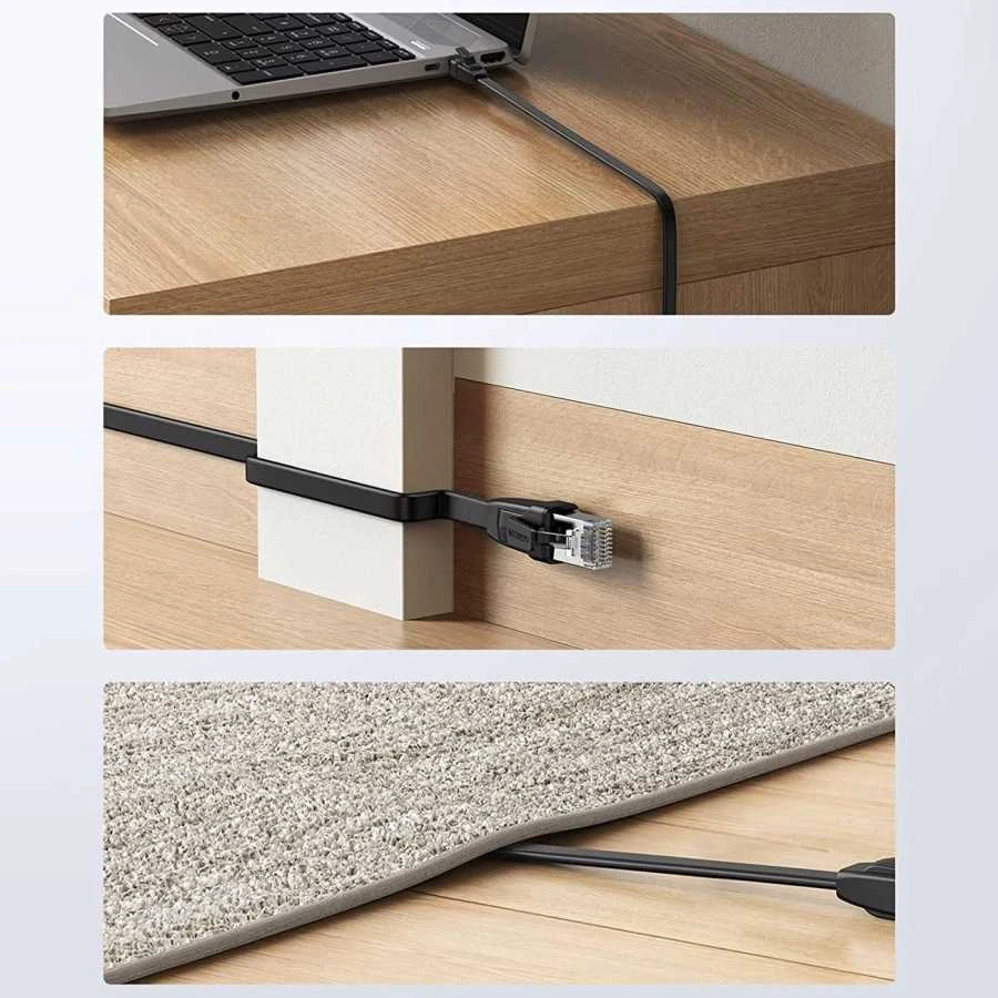 UGREEN Ethernet RJ45 Plokščias tinklo kabelis Cat.6 UTP 3m