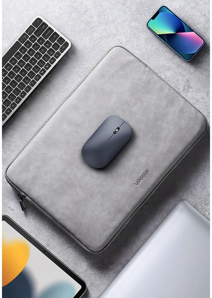 Ugreen Inphic PM1 Silent 2.4G belaidė pelė (pilka)