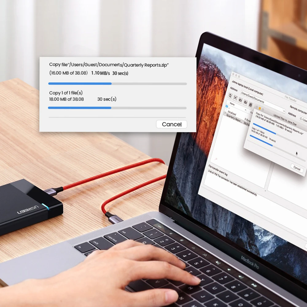 UGREEN USB-C - USB-C laidas 2.0 1m