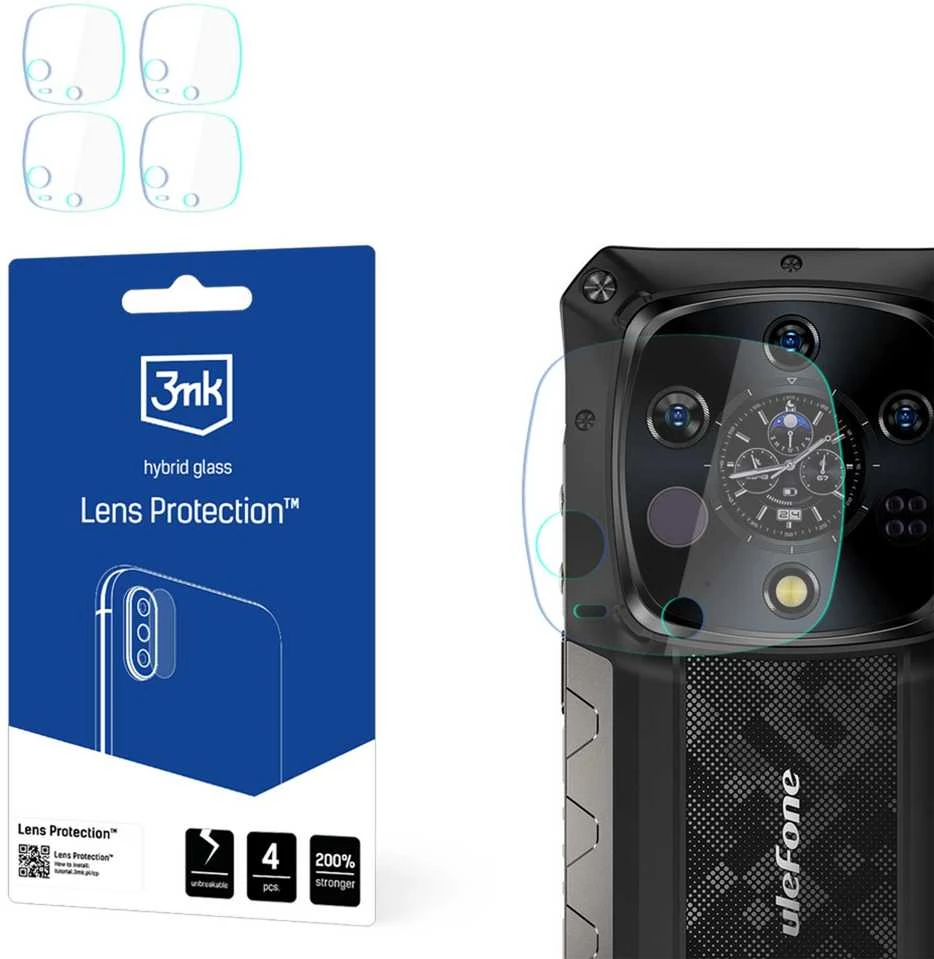3Mk Protection 3mk hibridinis objektyvo apsaugos stiklas „Ulefone Armor 28 Ultra“ kameros objektyvui