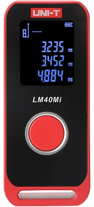 Įkraunamas lazerinis atstumo matuoklis, 40m; LCD; Li-ion , Type-C, UNI-T