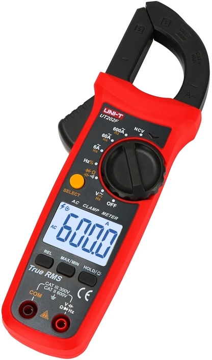 Uni-t Srovės matavimo replės UT202F,TRMS, NCV, 28mm, 600A, 600V AC/DC, su dažnio ir talpos matavimu