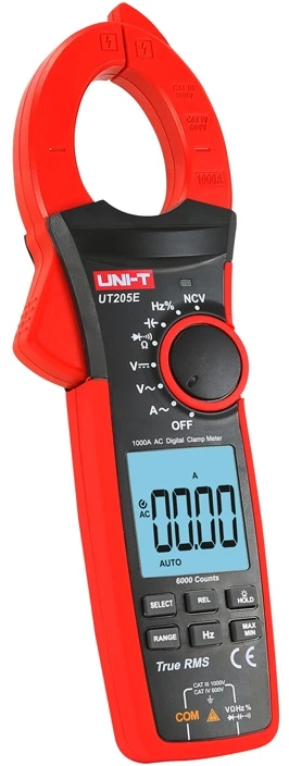 Srovės matavimo replės DC/AC 1000V; AC 1000A; 60MΩ; 60mF; 1MHz; UNI-T