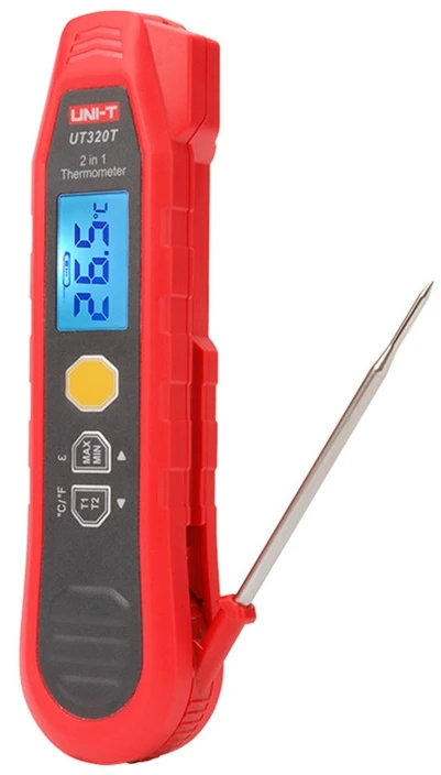 Daugiafukcis termometras IR 40-300°C; -40-300°C ; IP54, Max/Min/Skirtumas/matavimo rakinimasl UNI-T