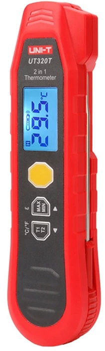 Daugiafukcis termometras IR 40-300°C; -40-300°C ; IP54, Max/Min/Skirtumas/matavimo rakinimasl UNI-T