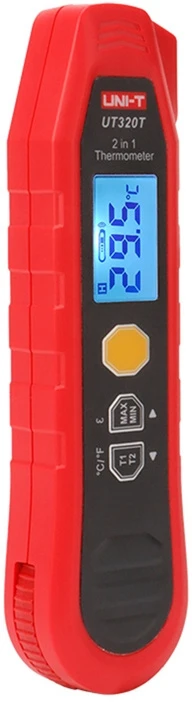 Daugiafukcis termometras IR 40-300°C; -40-300°C ; IP54, Max/Min/Skirtumas/matavimo rakinimasl UNI-T