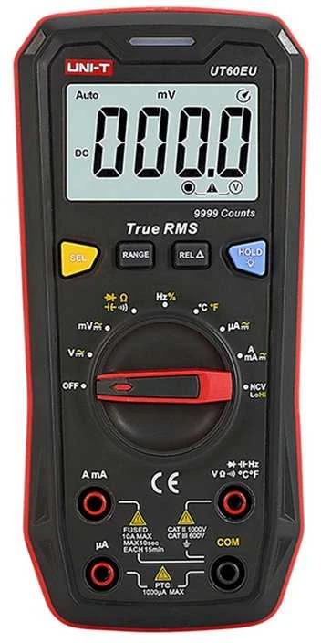 Uni-t Skaitmeninis multimetras UT60EU, CAT II 1000V/CAT III 600V, TRMS