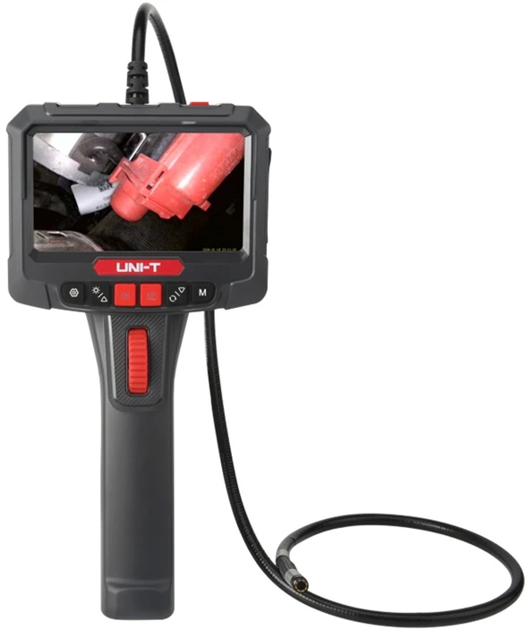 Profesionalus boroskopas su 360° sukinėjamu galu, 5.0", 70°, 8mm, 1m, CMOS, IP67, 32GB, UNI-T