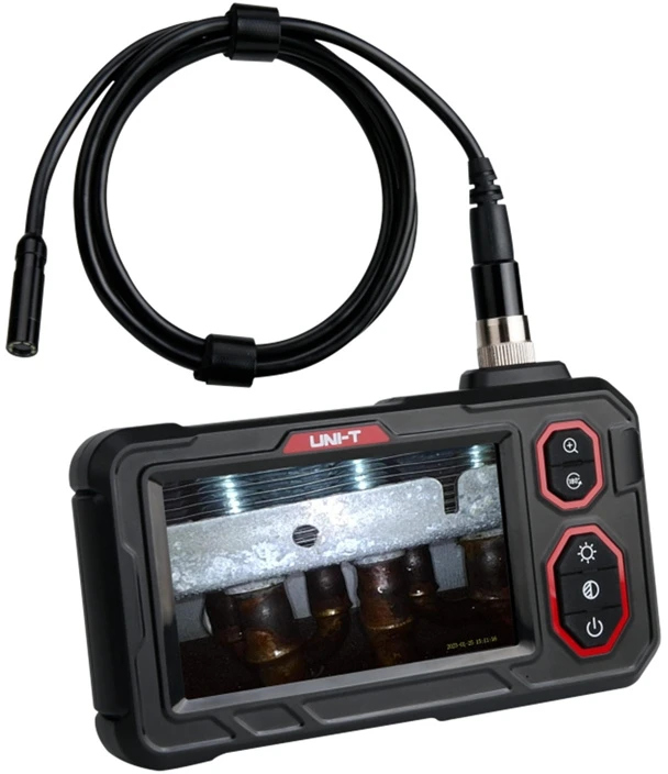 Profesionalus boroskopas, 4.3"IPS LCD 1280*720, 5m, CMOS, 70°, IP67, UNI-T