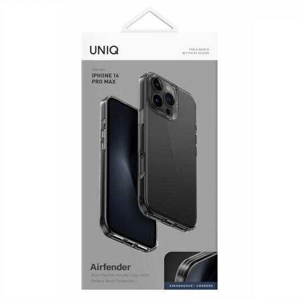 UNIQ dėklas Air Fender Apple iPhone 16 Pro Max 6.9" pilkos spalvos