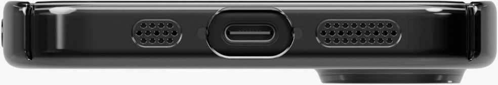 UNIQ Airsuit Dėklas skirtas Apple iPhone 17 Magclick Charging juodos spalvos