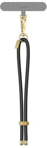 UNIQ Coehl Laurel Handstrap universal cord for phone on hand juodos spalvos