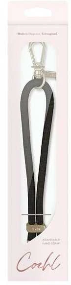 UNIQ Coehl Laurel Handstrap universal cord for phone on hand juodos spalvos