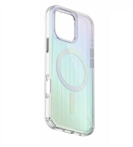 UNIQ Coehl Linear Apple iPhone 16 Pro dėklas 6.3" magnetiniu įkrovimu, opalinis, vaivorykštinis