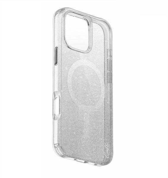 UNIQ dėklas Coehl Lumino Apple iPhone 16 Pro 6.3″ Magnetic Charging sparkling sidabrinis