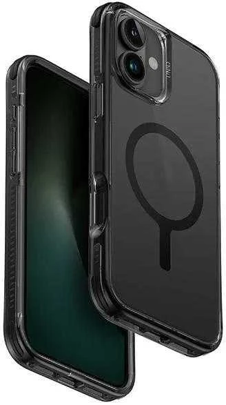 UNIQ Dėklas Combat Apple iPhone 16 Plus 6.7″ Magclick Charging juodos spalvos/carbon juodos spalvos