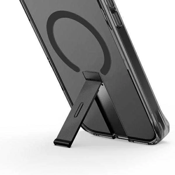 UNIQ dėklas Eleva with Vertica Stand Apple iPhone 16 Pro 6.3″ juodos spalvos/carbon juodos spalvos