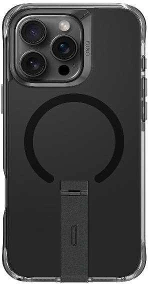 UNIQ dėklas Eleva with Vertica Stand Apple iPhone 16 Pro 6.3″ juodos spalvos/carbon juodos spalvos