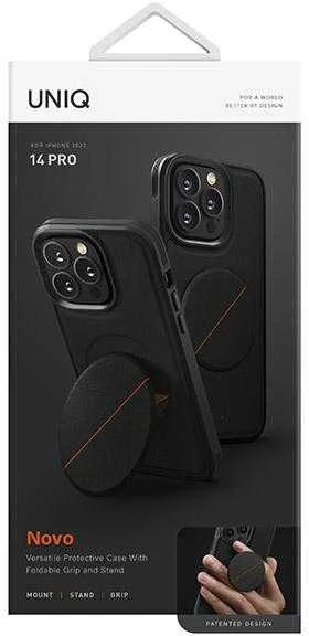 UNIQ Novo Dėklas Apple iPhone 14 Pro 6,1″ midnight juodos spalvos