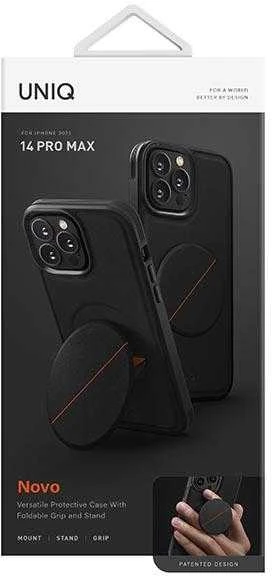 UNIQ Novo Dėklas Apple iPhone 14 Pro Max 6,7″ midnight juodos spalvos